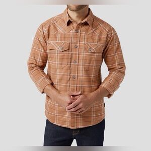 STIO Men's Junction Midweight Flannel Shirt size XXL COLOR chipmunk Plaid NWT